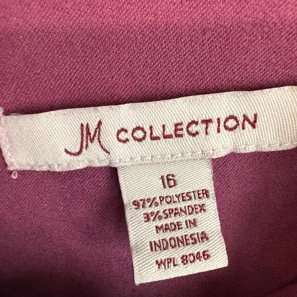 JM Collection Women's Size 16 Zip Blazer |‎ Pink | Career Separate Capsule Ready - Picture 3 of 8